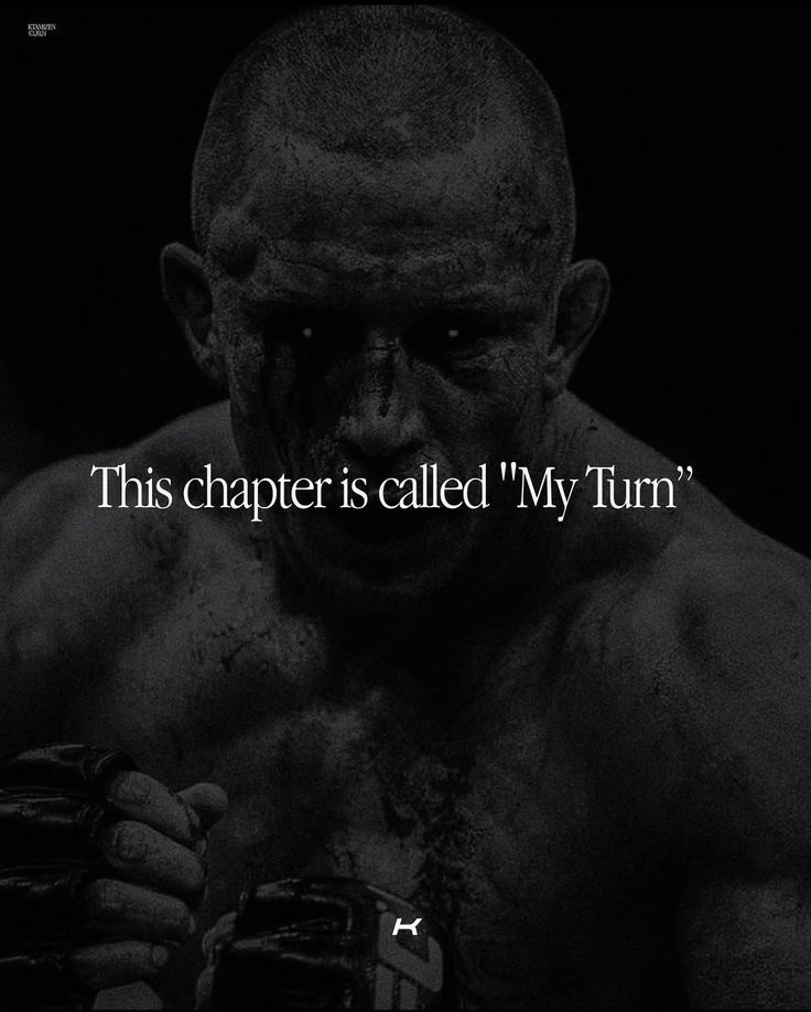 Motivational image titled "This chapter is called "My Turn""